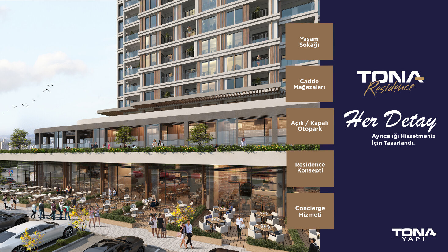 Tona Residence — sosyal alan
